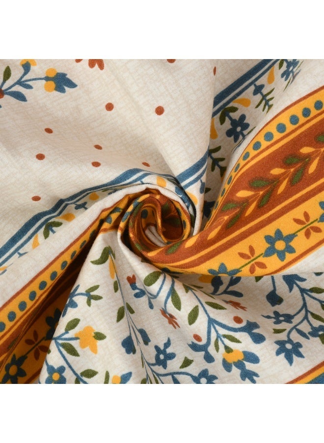 AURIO Premium Queen Size Fitted Bedsheet with 2 Pillowcases – Modern Design – Deep Pocket (180x200+35 cm, 72 x 78 + 10 inch) Soft, Breathable Microfiber Bedding Set for Home Comfort - Image 4